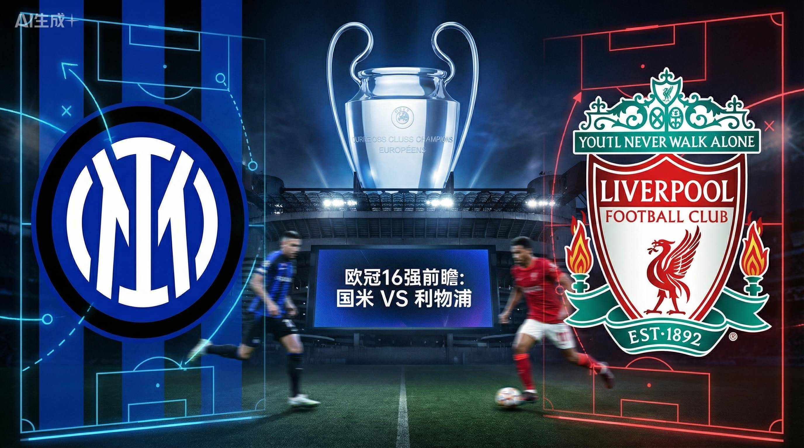 欧冠16强前瞻展望：若国米遭遇利物浦，蓝黑军团三大优势或成破局关键